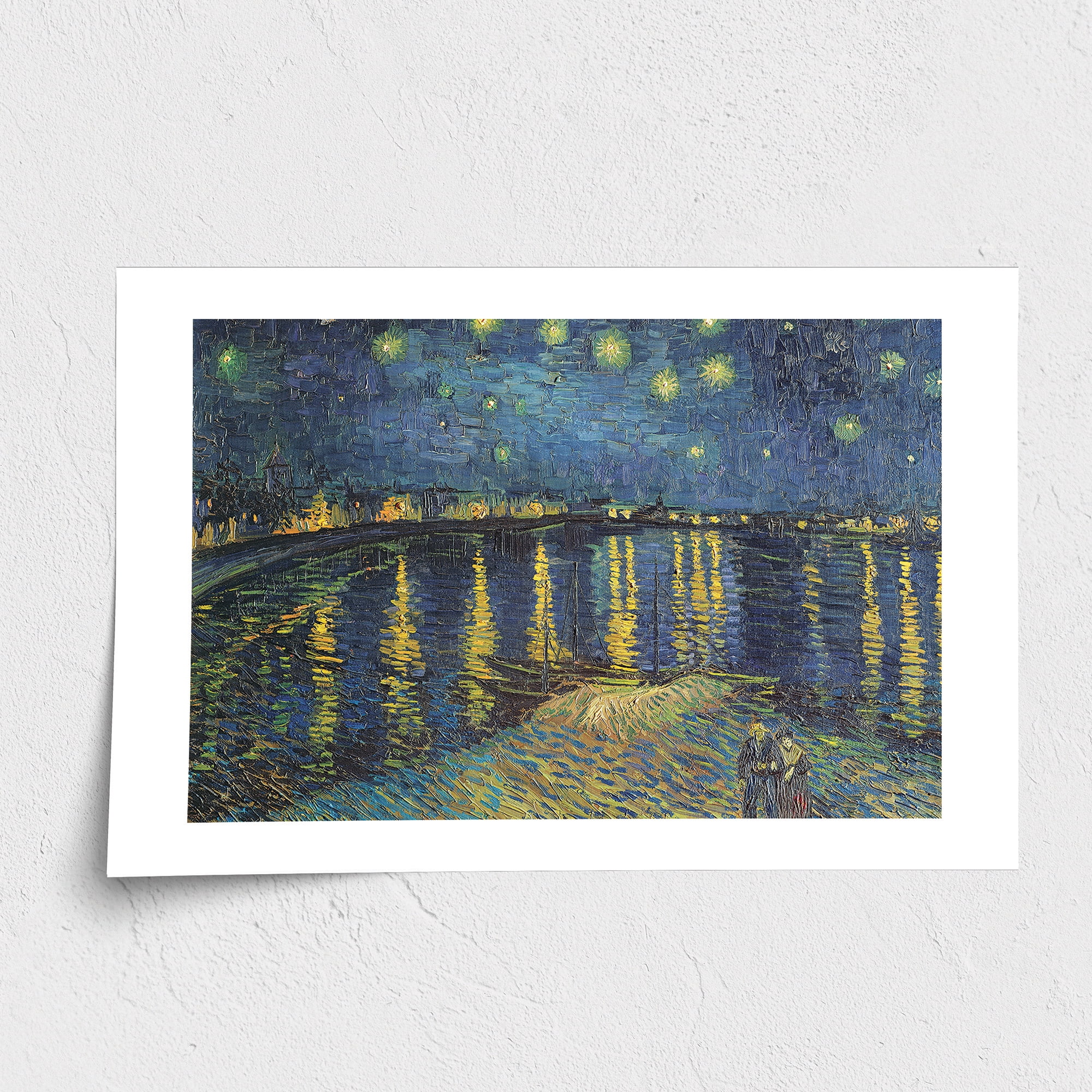 Fine Art Paper Print - Starry Night over the Rhone, 1888 - Walmart.com