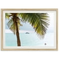 thumbnail image 1 of Fine Art Photography Print - Beach Wall Art Tropical Coastal Palm Tree Yacht Ocean Travel Home Decor Wall Art, Modern Wall Decor, 12x18 UNFRAMED, 1 of 2