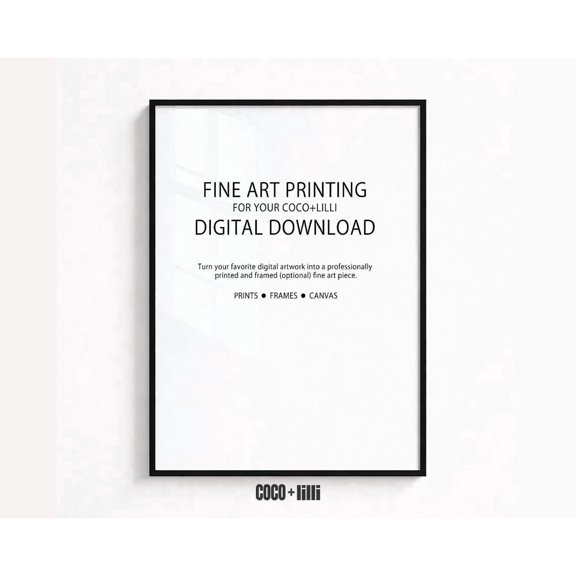 Fine Art Printing Service Information Decor Wall Art