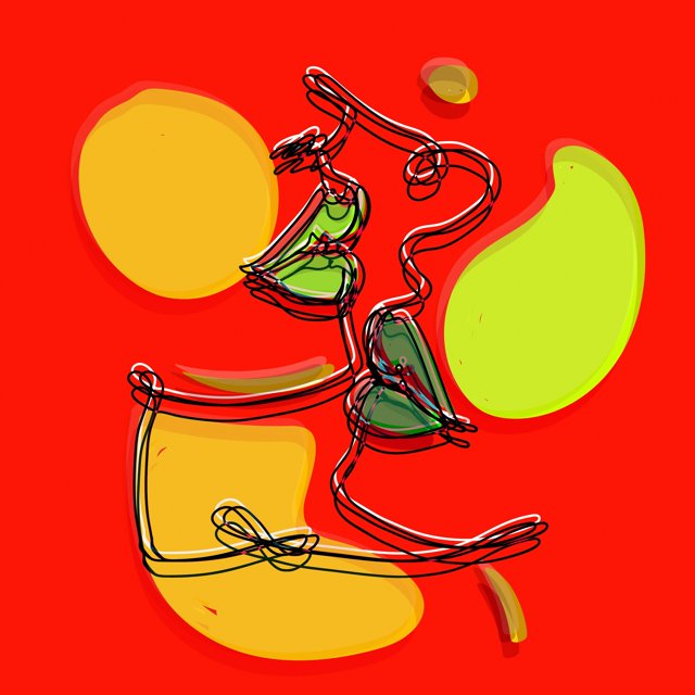 Fine Art Studio LLC Fine Art Studio "A Tender Moment In Red" by R