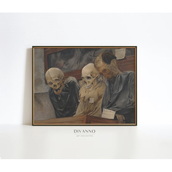 Fine Art Surf Poster Vintage San Diego Coastal Chic Decor V4 Vintage Nature Posters Antique Skulls Moody Home Party Art, UNFRAMED Size 24x24