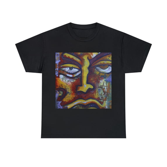 Fine Art T Shirt Unisex Adult Grumpy Face Abstract Painting Pop Art ...
