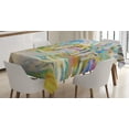 thumbnail image 1 of Fine Art Tablecloth, Woodland Scene with Leafless Trees Forest in Soft Pastel Tones Spring Reflections, Rectangular Table Cover for Dining Room Kitchen, 60 X 84 Inches, Multicolor, by Ambesonne, 1 of 3