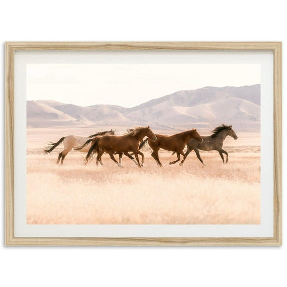 Fine Art Wild Horses Print Horse Photography, Western Wall Art, Desert Southwest Utah, Coastal Cowgirl Wall Decor Wall Art, Modern Wall Decor, 24x36 UNFRAMED