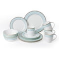 thumbnail image 1 of Fine Bone China Dinnerware Set,16 Pcs Classic Relief Pattern Gilt Edged High Grade Porcelain Tableware Sets For 4 People, 1 of 9