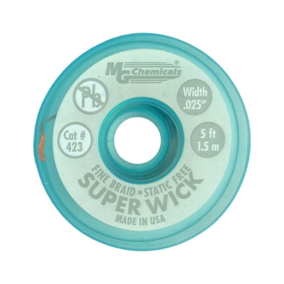 Fine Braid Super Wick #1 White - 5ft