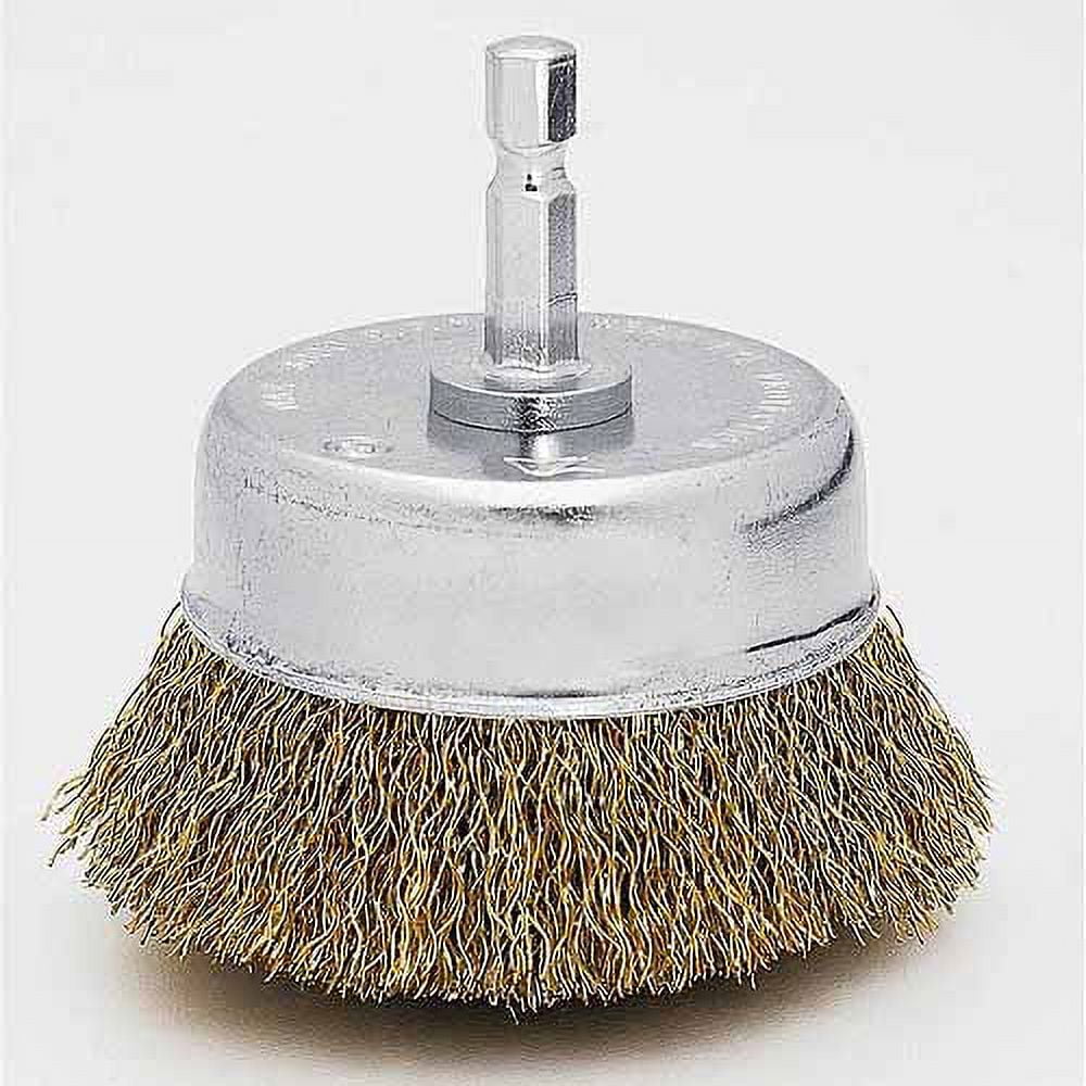 Fine Brass Wire Cup Brush 3"