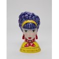 thumbnail image 1 of Fine Ceramic Purple Hair Lady Makeup Brushes Holder Vase, 6-1/4" H, 1 of 9