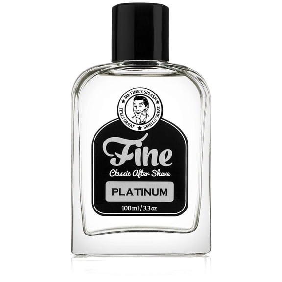 Fine Classic Mens After Shave, Soothing and Toning After Shave for Men, Platinum, 100ml