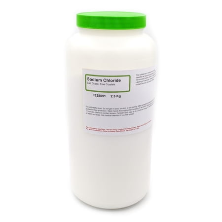 Fine Crystalline Laboratory-Grade Sodium Chloride, 2.5kg - The Curated Chemical Collection