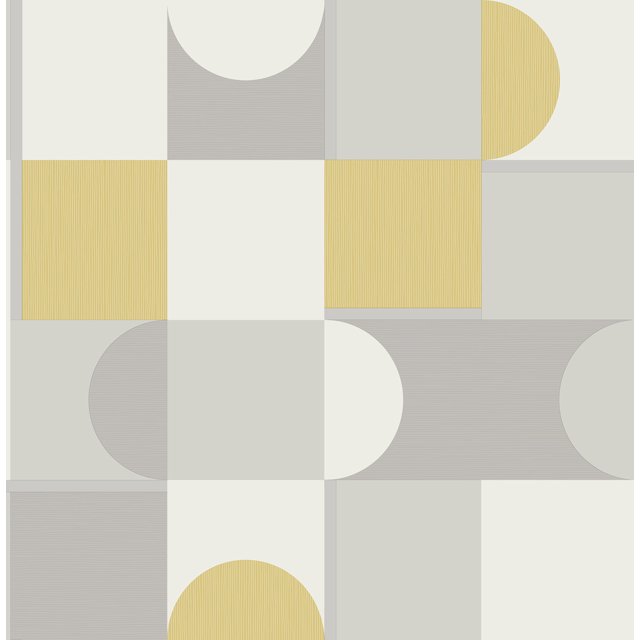 Fine Décor Marino Mustard Geometric Wallpaper