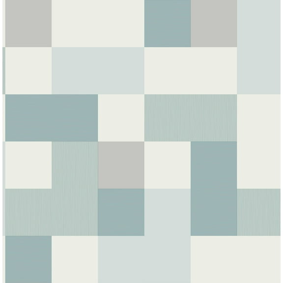 Fine Dcor Milano Aqua Geometric Wallpaper