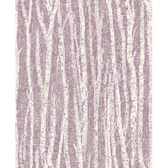 Fine Décor Purple Birch Tree Wallpaper
