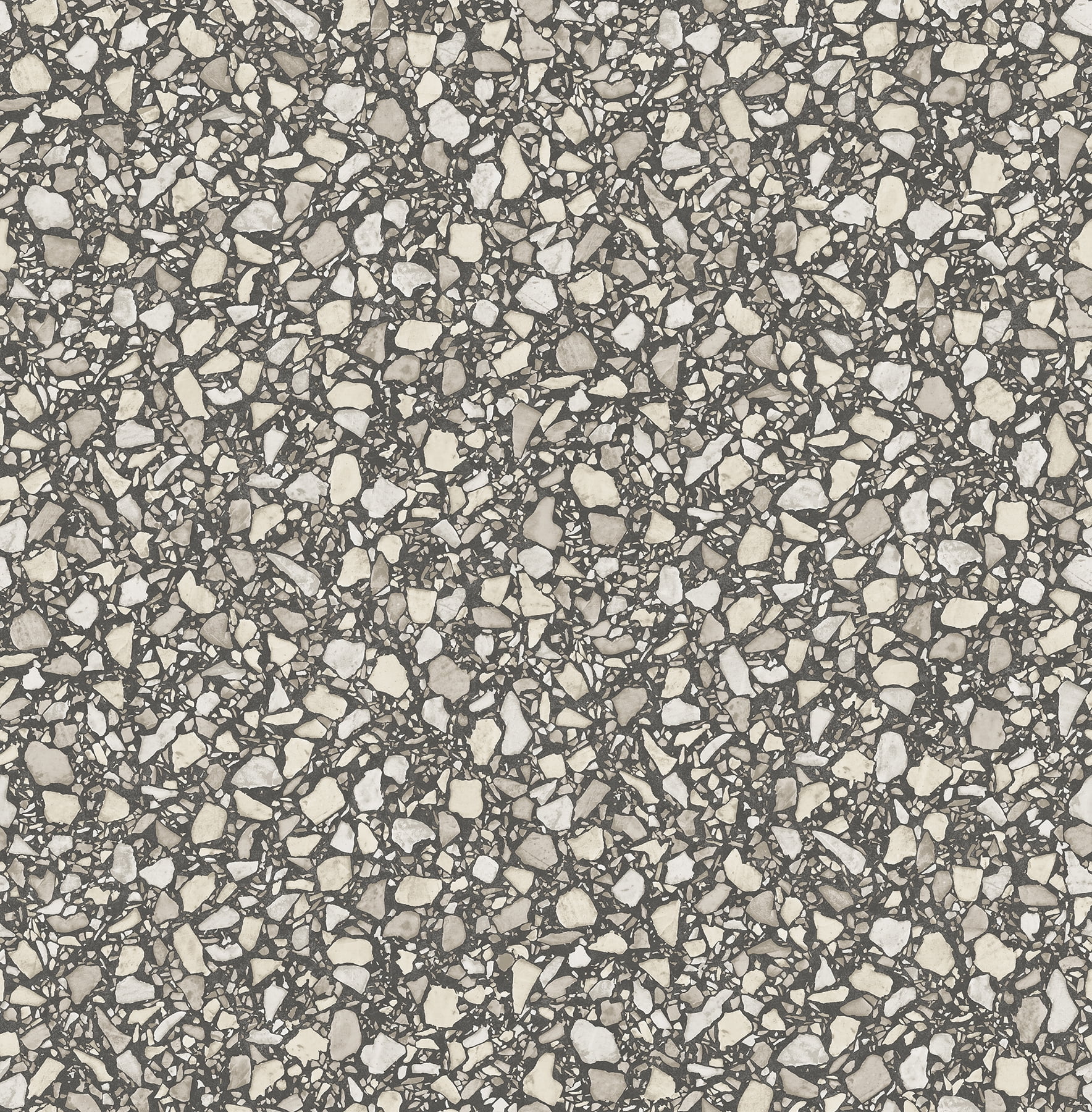 Fine Decor Aldrich Black Terrazzo Unpasted Nonwoven Wallpaper, 20.5-in by 33-ft, 56.4 sq. ft.