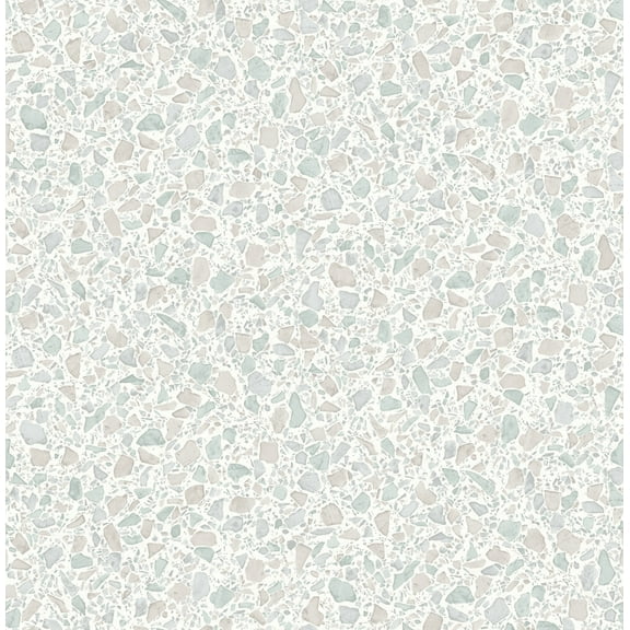 Fine Decor Aldrich Light Grey Terrazzo Wallpaper, 20.5-in by 33-ft, 56.4 sq. ft