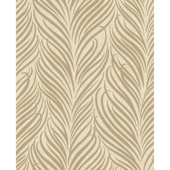 Fine Decor Alfie Wheat Botanical Wallpaper, 20.5-in by 33-ft, 56.4 sq. ft