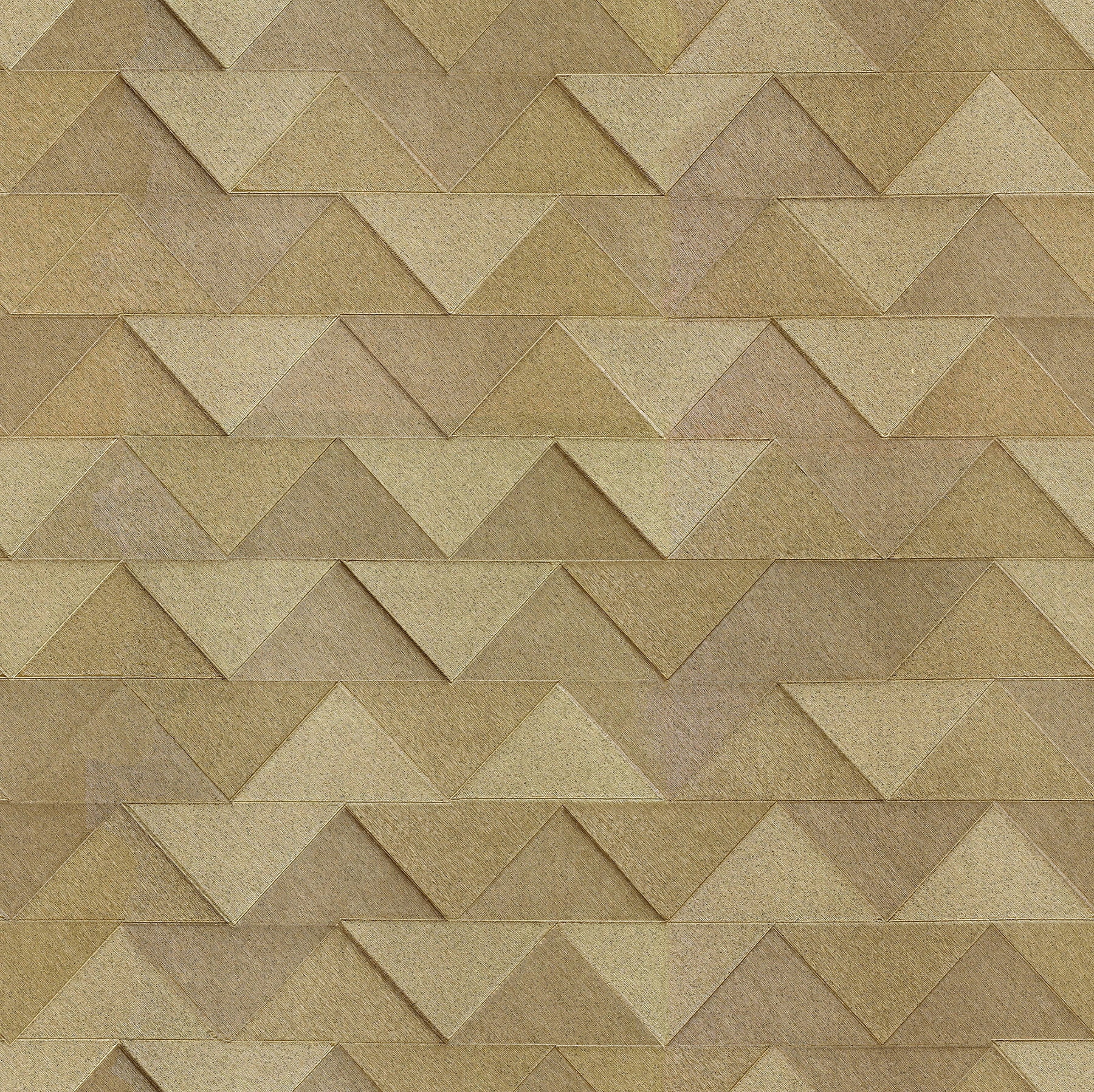 Fine Decor Matrix Gold Triangle Wallpaper, 20.5-in by 33-ft, 56.38 sq. ft