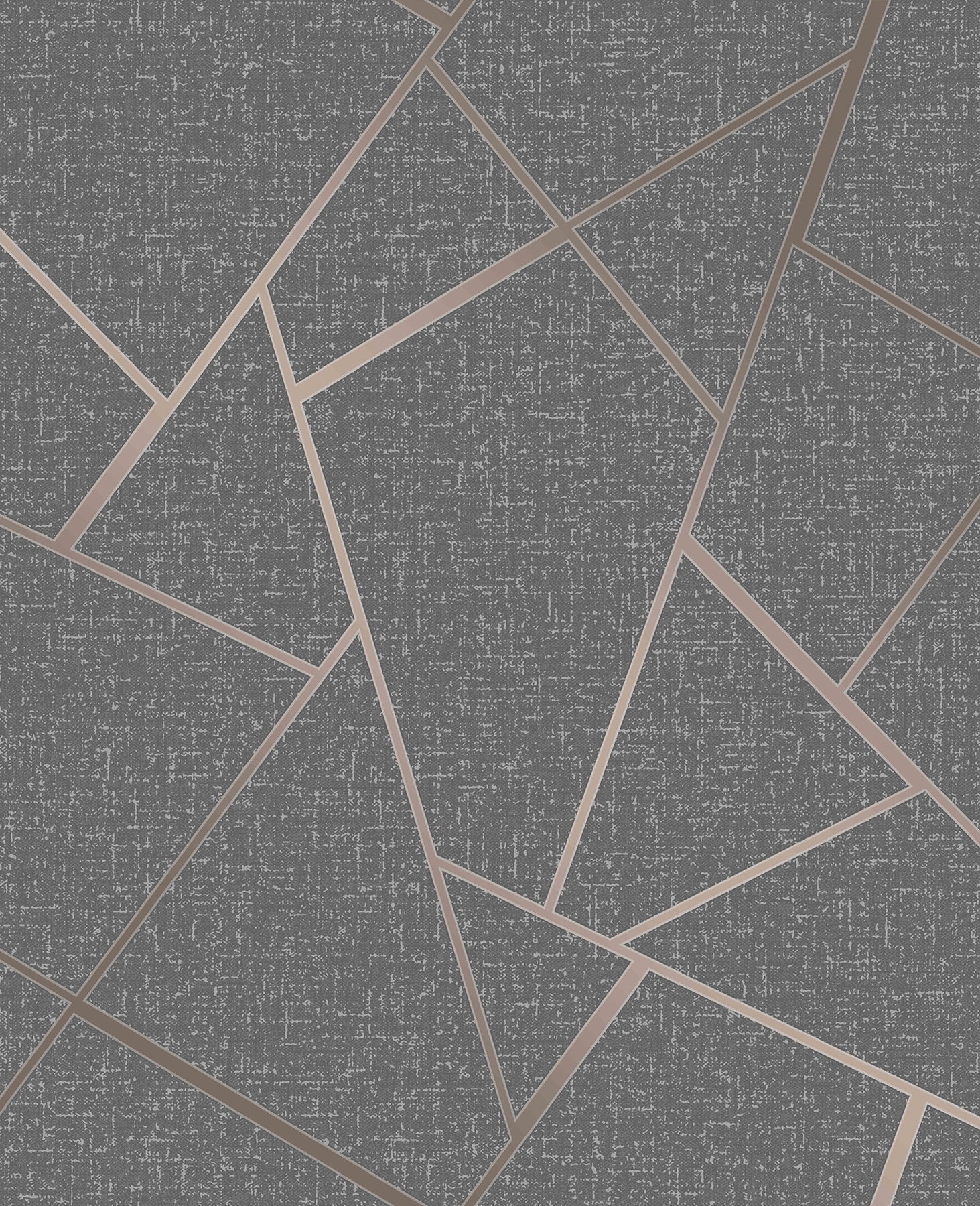 Quartz Copper Geometric Distressed Wallpaper Roll