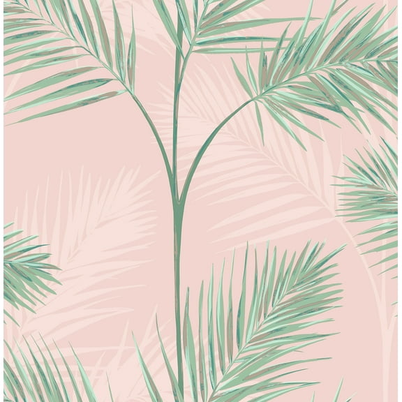 Fine Decor South Beach Blush Fronds Wallpaper