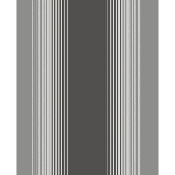 Fine Decor Stefano Black Stripe Paste The Wall Non Woven Wallpaper, 20.5-in by 33-ft, 56.4 sq. ft.