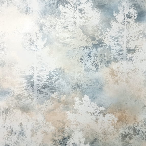 Fine Decor Willem Blue Tree Wallpaper