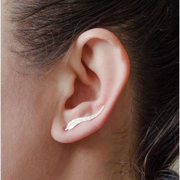 Fine Feathers Ear Climbers Earrings
