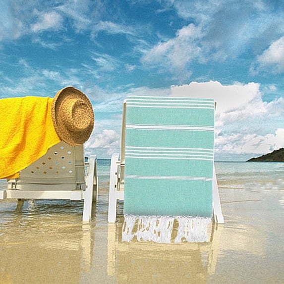 Fine Fiber Beach Towel | Lightweight & Sand-Resistant Microfiber | Fast Drying Travel & Pool Towel | 35.5x70.9 Inches | 1 Towel