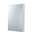 thumbnail image 1 of Bathroom Medicine Cabinet, Aluminum, Recessed/Surface Mount, 30" x 30", Right/Left Hinged, Mirrored Interior, 1 of 10