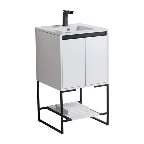 Fine Fixtures - Bathroom Vanity And Sink, Knob Free Design - Urbania Collection