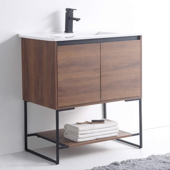 Fine Fixtures - Bathroom Vanity And Sink, Knob Free Design - Urbania Collection