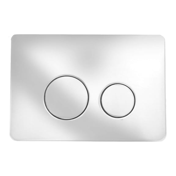 Fine Fixtures Concealed Tank Push Button (Actuator) Chrome Round - Push Plates (Metal)