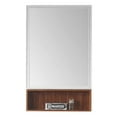thumbnail image 1 of Fine Fixtures  Dakota Collection Bathroom Medicine Cabinet White / Teak Shelf, 1 of 5
