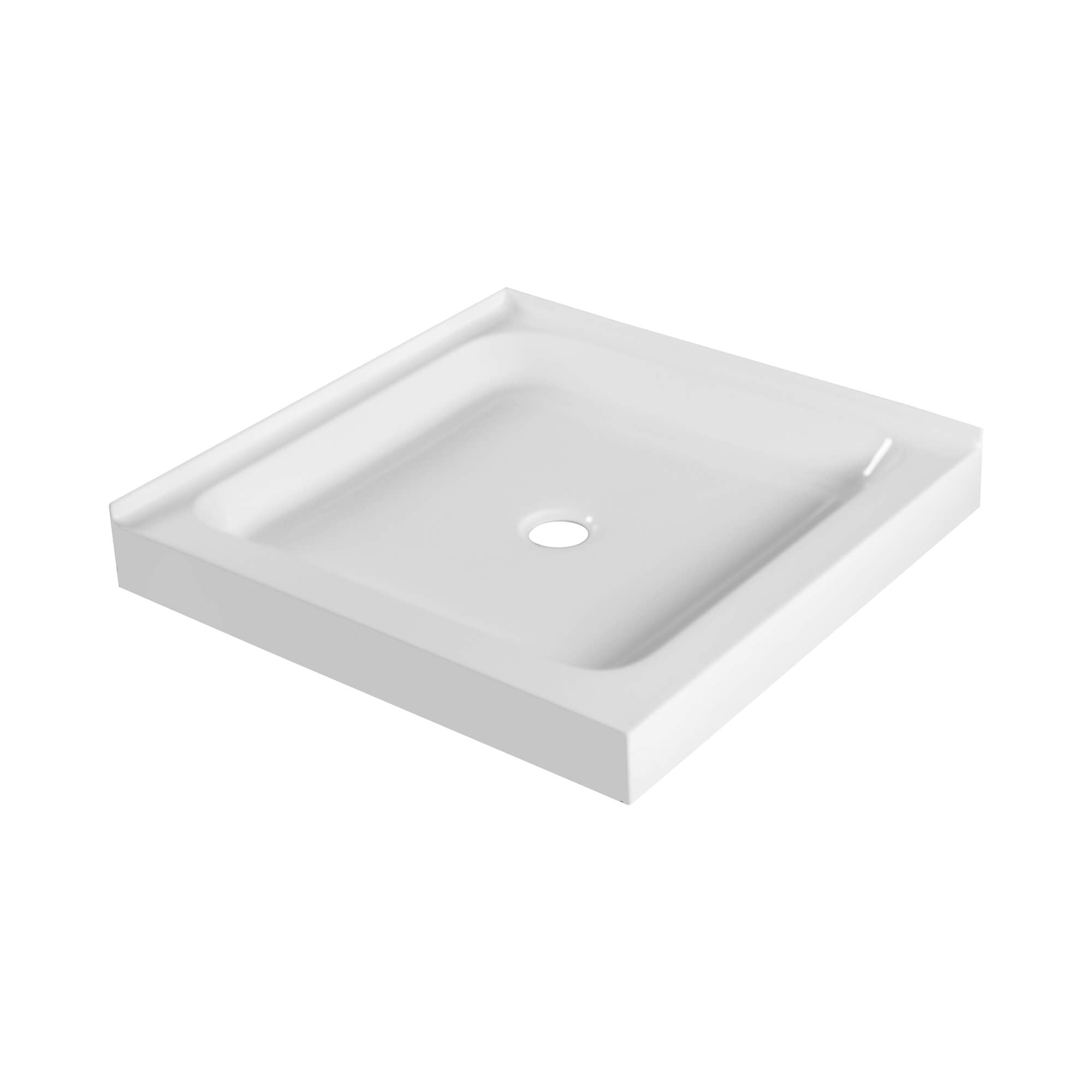 White Acrylic 30 x 30 Double Threshold Shower Base