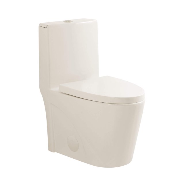 Fine Fixtures DualFlush Elongated OnePiece Toilet with High