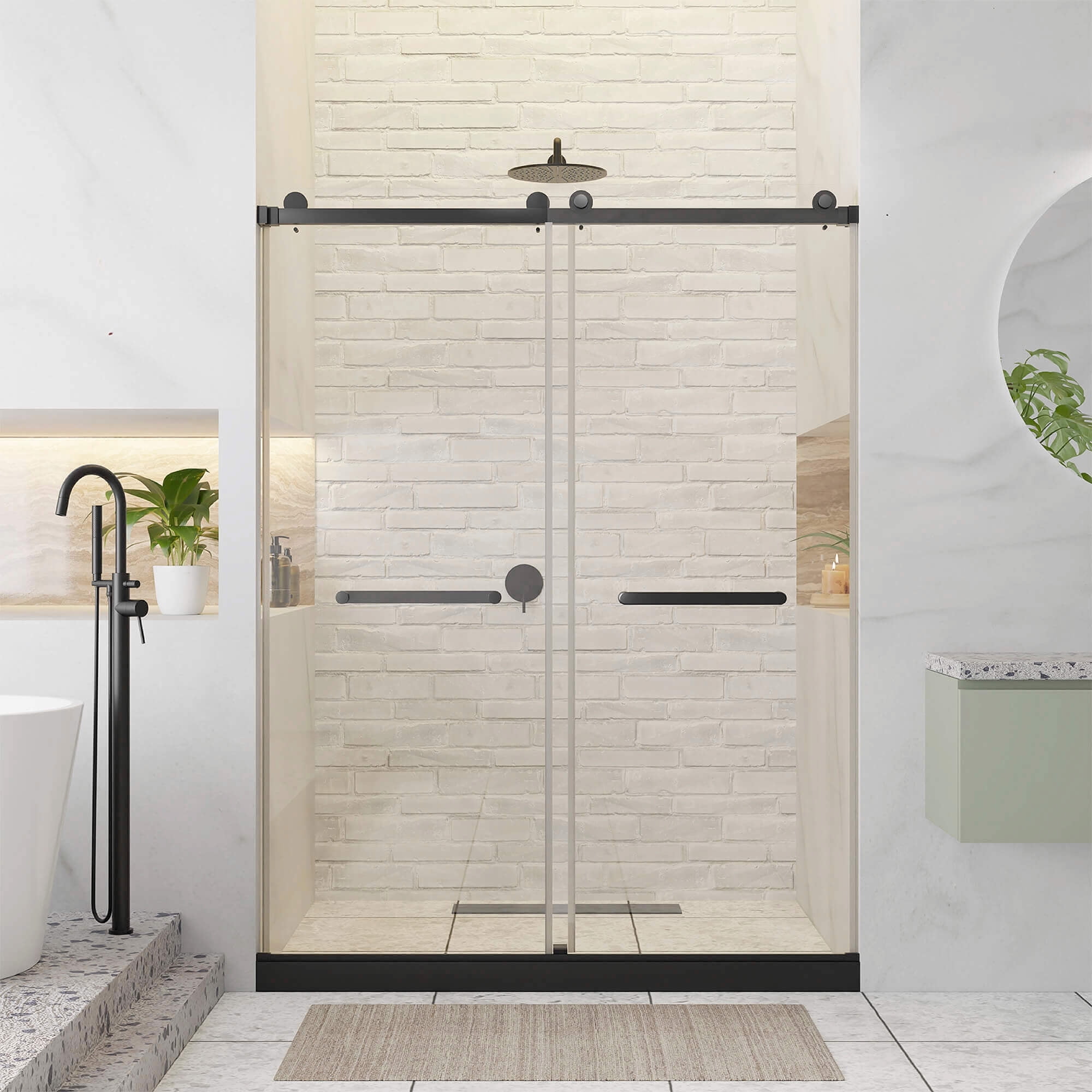 Curated visual reference: Fine Fixtures Frameless Shower Glass Door Photo Inspiration
