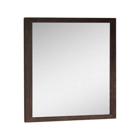 Fine Fixtures Imperial Collection Surface Mount30" Bathroom Mirror, Ebony wave