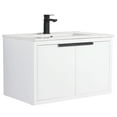 thumbnail image 1 of Fine Fixtures Kingsford Vanity 30" Wide With Doors - White - Sink Included, 1 of 12