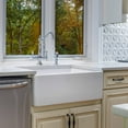 thumbnail image 1 of Fine Fixtures Large White Fireclay Apron Front Farmhouse Kitchen Sink 33" N/A, 1 of 7