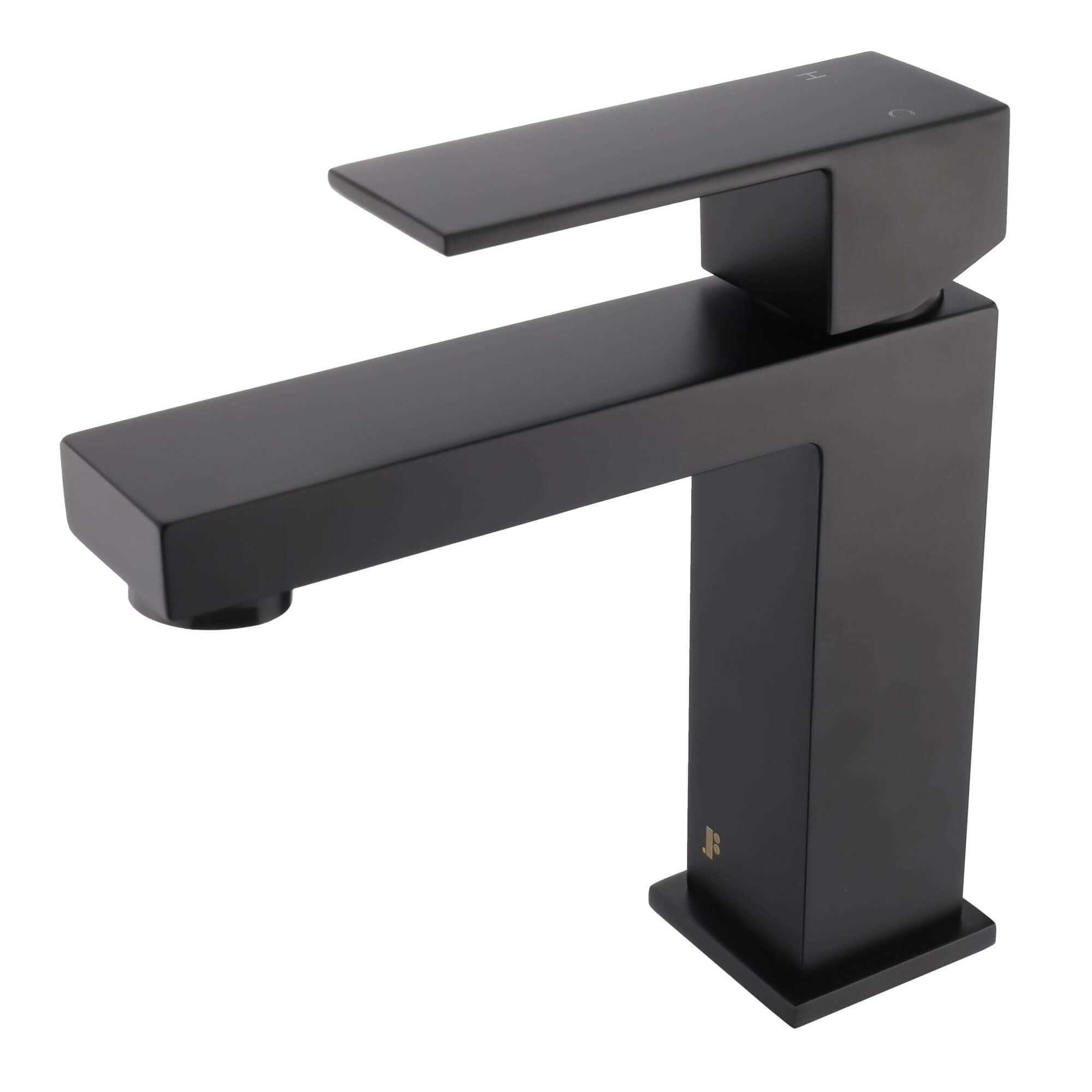 Matte Black Solid Brass Single Hole Bathroom Faucet