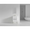 thumbnail image 1 of Fine Fixtures - Modern White 20" Bathroom Vanity Set,Chrome Hardware, vitreous China Sink Top, 1 of 7