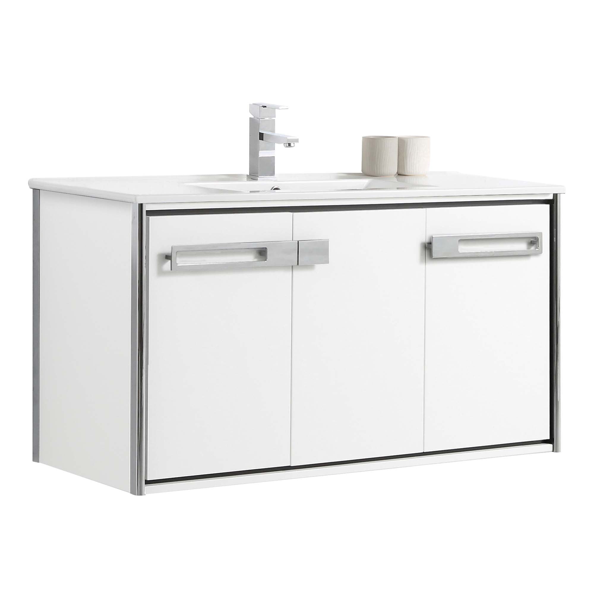 Fine Fixtures Oakville 42 in. W x 18 in. D x 33 in. H Wall Mounted