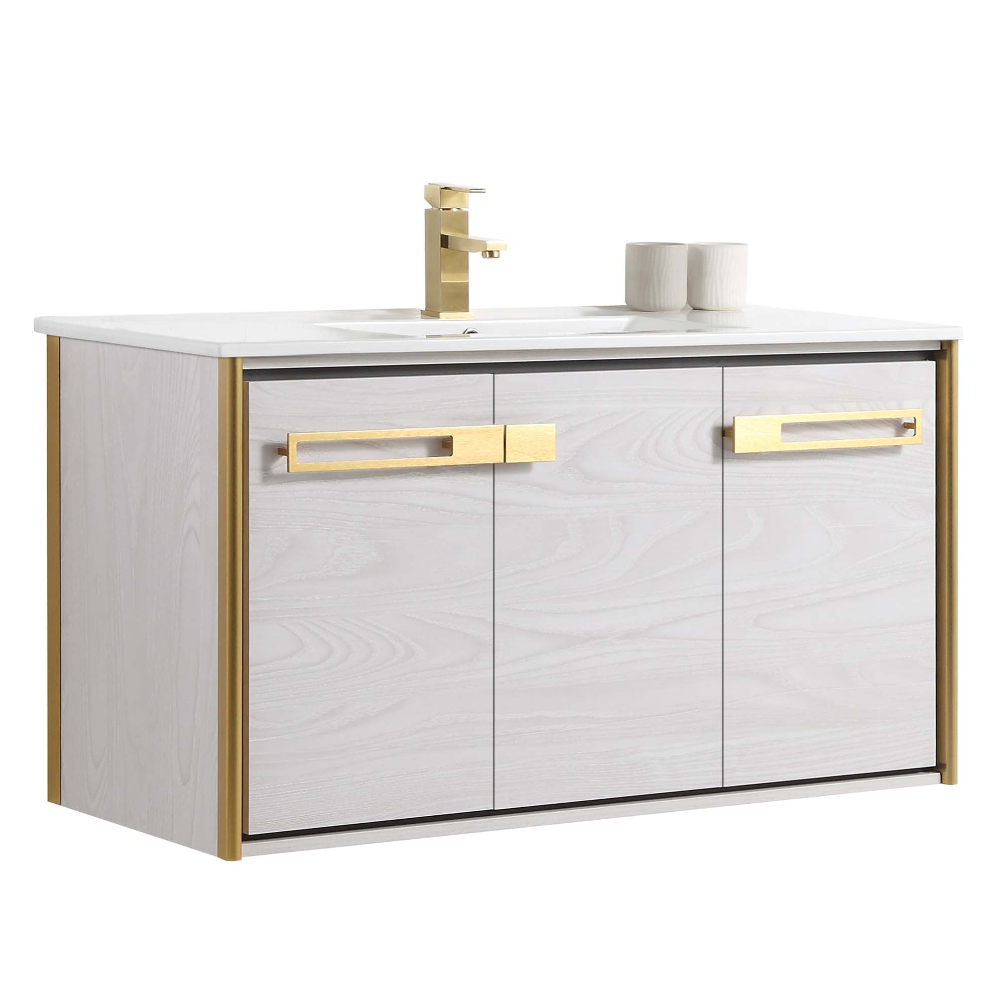 Fine Fixtures Oakville 42 in. W x 18 in. D x 33 in. H Wall Mounted