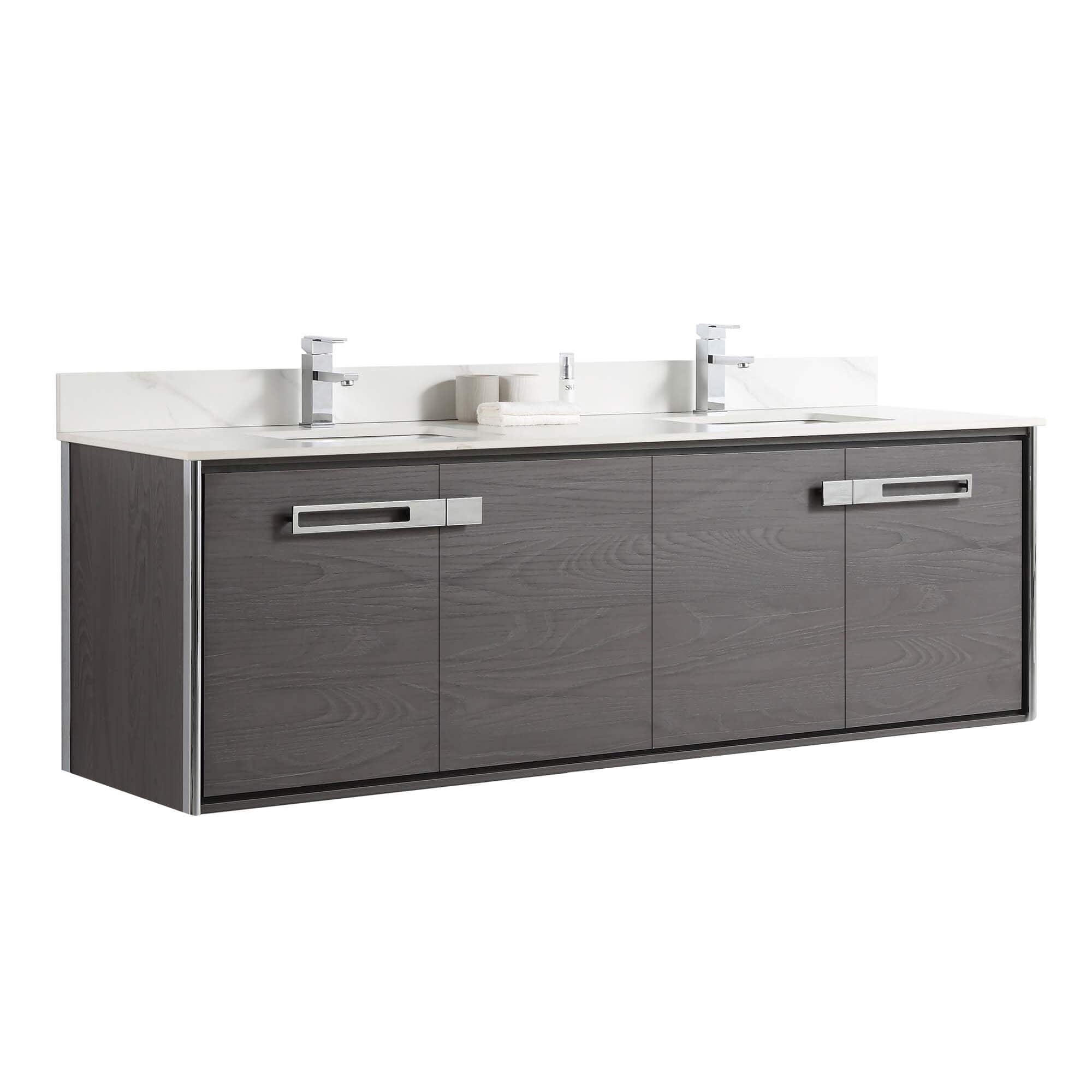 Fine Fixtures Oakville 72 in. W x 20 in. D x 33 in. H Wall Mounted