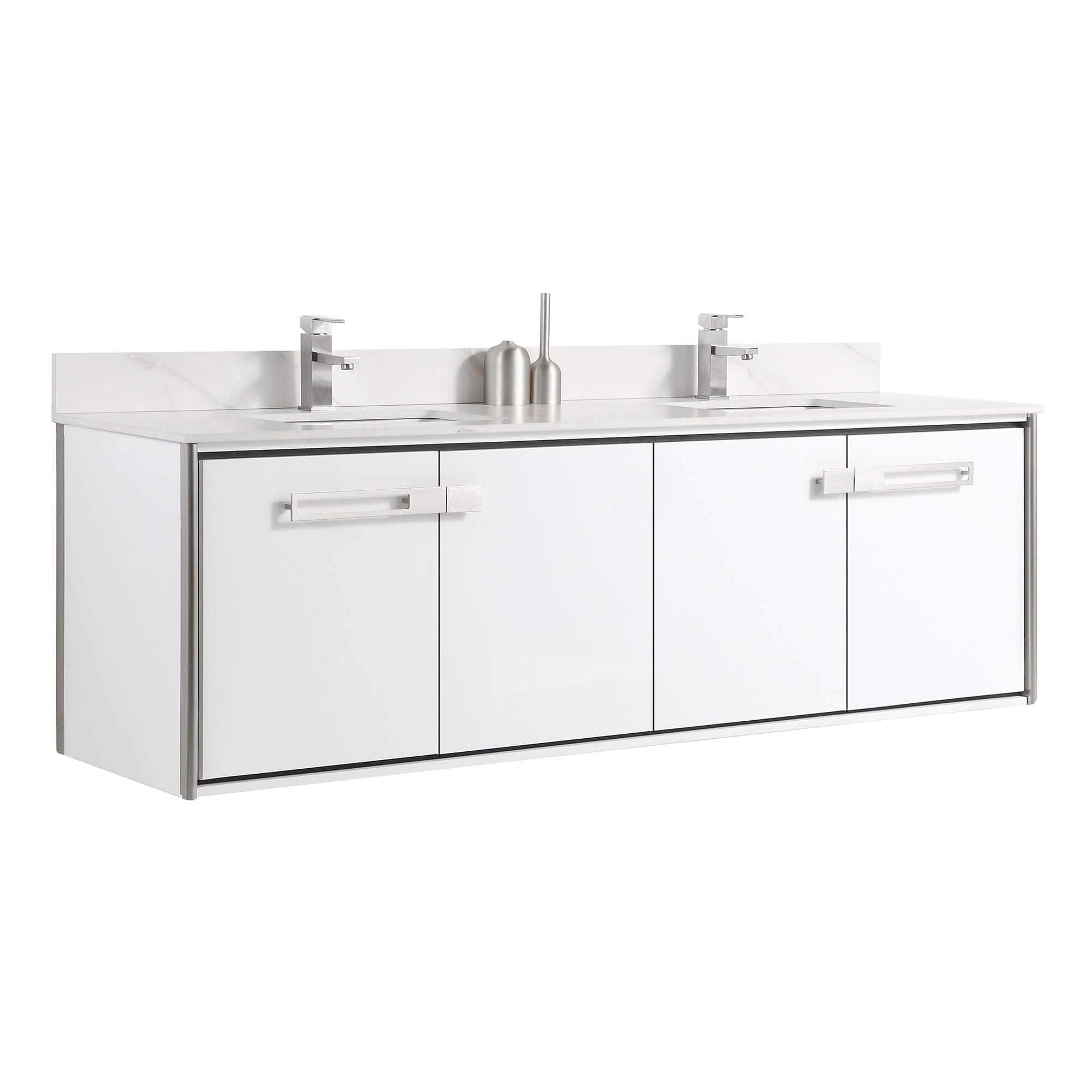 Fine Fixtures Oakville 72 in. W x 20 in. D x 33 in. H Wall Mounted