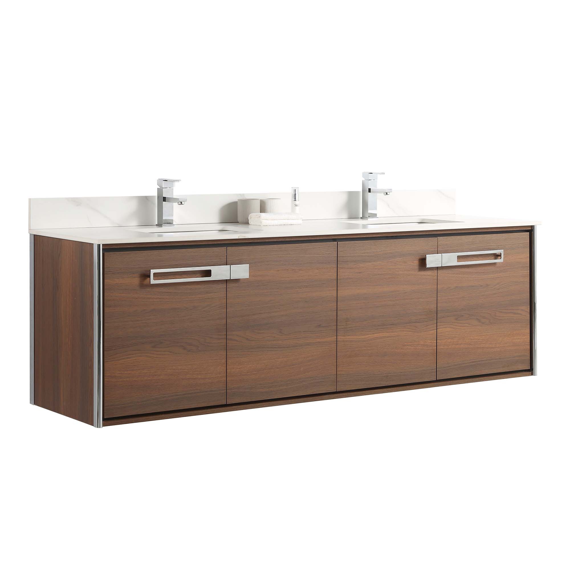 Fine Fixtures Oakville 72 in. W x 20 in. D x 33 in. H Wall Mounted