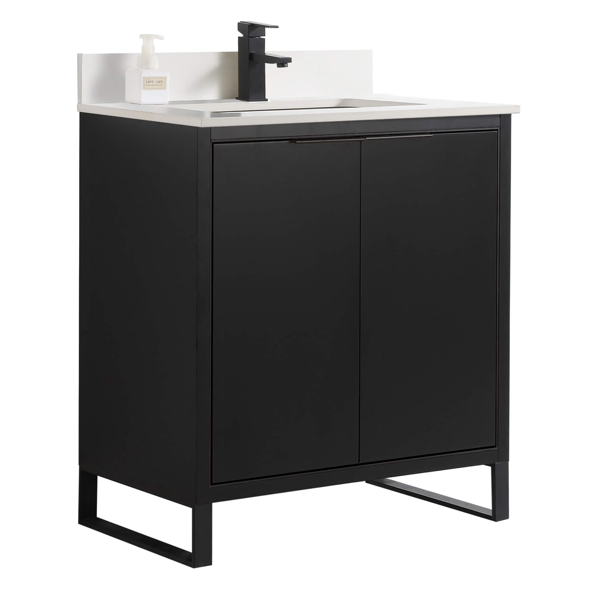 Fine Fixtures Opulence Collection 30 in. W x 18 in. D x 33 in. H ...