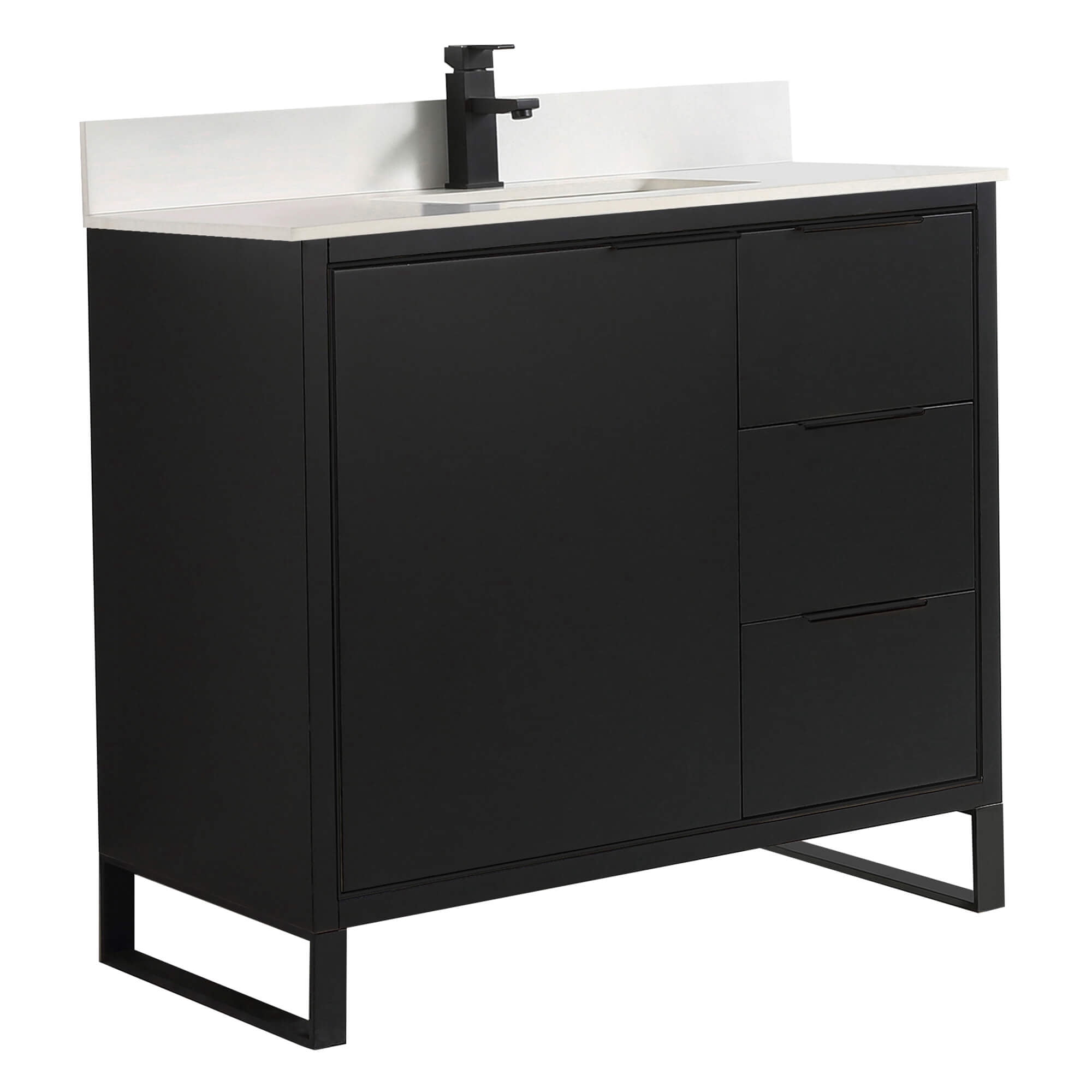 Fine Fixtures Opulence Collection 36 in. W x 18 in. D x 33 in. H ...