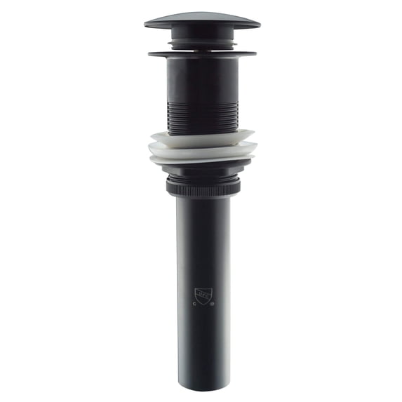 Fine Fixtures Pop-Up Bathroom Sink Drain Black Without Overflow