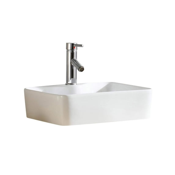 Fine Fixtures Rectangular Vessel Sink Vitreous China