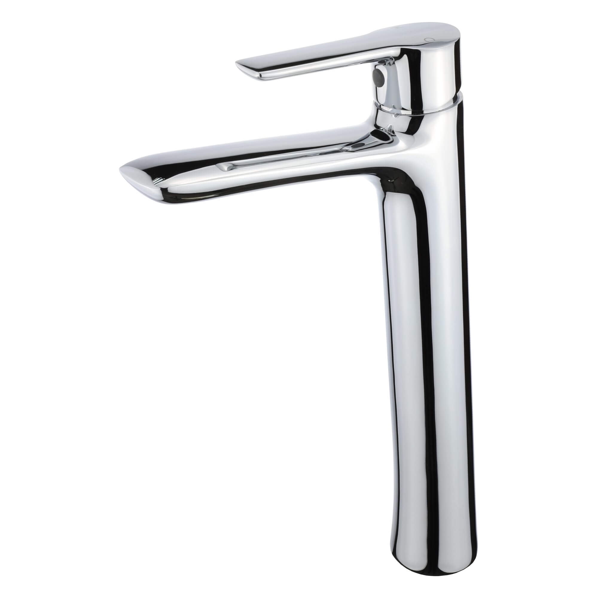Polished Chrome Single Hole Vessel Sink Bathroom Faucet